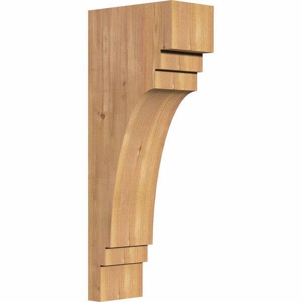 Ekena Millwork Pescadero Smooth Corbel, Western Red Cedar, 5 1/2"W x 10"D x 26"H COR06X10X26PEC00SWR - main